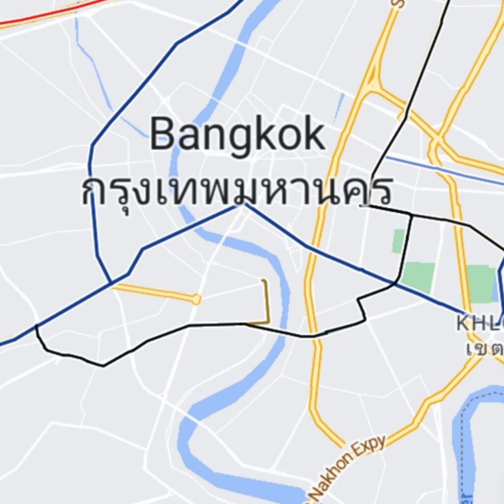 Thailand tourist map